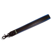 Brutus Vegan Korte Puppy Leash - Zwart/Blauw-Erotiekvoordeel.nl