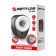 Pretty Love - DJ Girl - Thrusting Perfect Stroker - Stotende Masturbator - Zwart/Wit-Erotiekvoordeel.nl