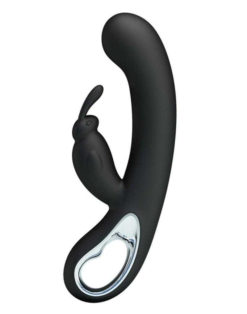 Pretty Love - Webb - Rabbit Vibrator - Zwart-Erotiekvoordeel.nl