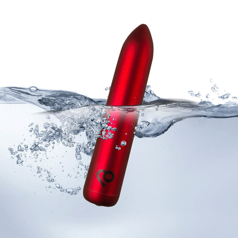 Rocks-off - Oplaadbare Bullet Vibrator - Poppy Red-Erotiekvoordeel.nl