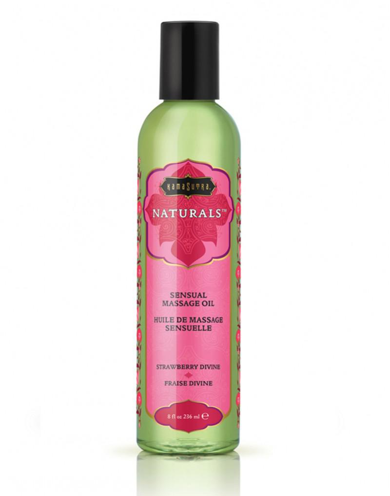 Kamasutra Naturals - Massageolie - StrawBerry Divine-Erotiekvoordeel.nl