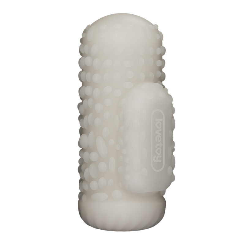 LoveToy - Knights Ring - Vibrerende Dual Purpose Sleeve - Drip - Wit-Erotiekvoordeel.nl