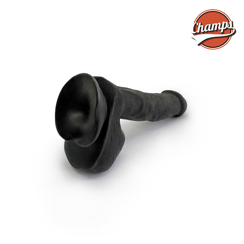 Champs - Ferry - Dual Density Dildo - 17 cm - Zwart-Erotiekvoordeel.nl