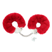 Fixxx - Super Fluffy Handboeien met Bont - Rood-Erotiekvoordeel.nl
