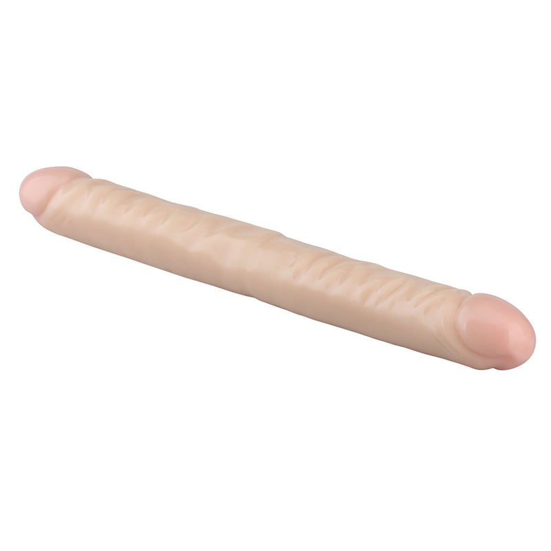 Being Fetish - PVC Dubbele Dildo - 44 cm - Lichte Huidskleur-Erotiekvoordeel.nl