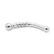 Kiotos - Curve Steel Dildo Twisted - Dildo met Ribbels - RVS-Erotiekvoordeel.nl