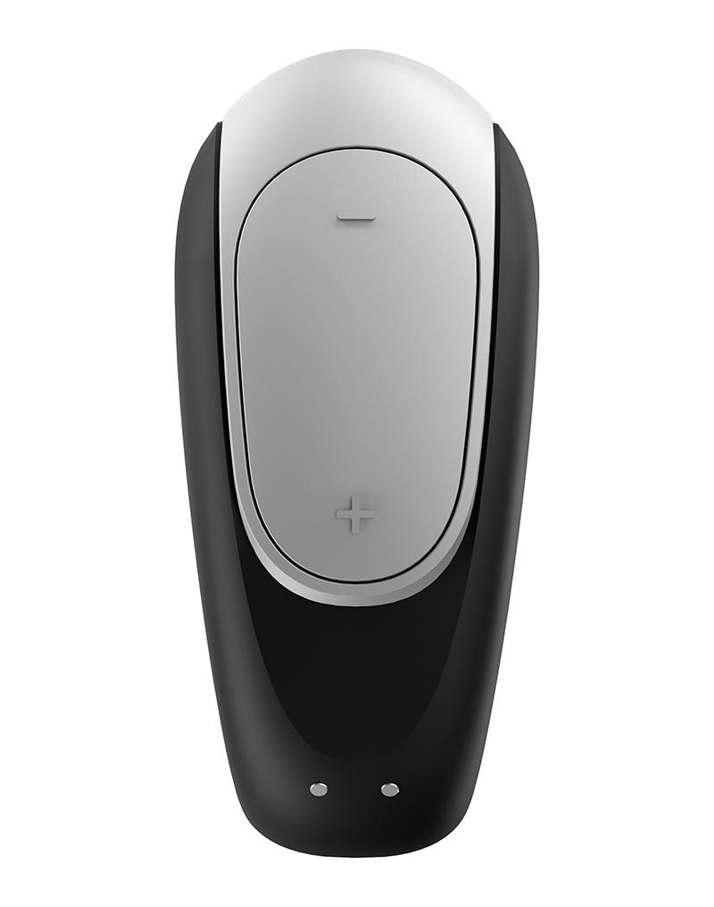 Satisfyer - Double Fun - Luxe Partner Vibrator - Met App Control - Zwart-Erotiekvoordeel.nl