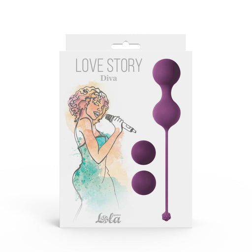 Lola - Love Story Diva - Vaginale Balletjes - Lavender Sunset-Erotiekvoordeel.nl