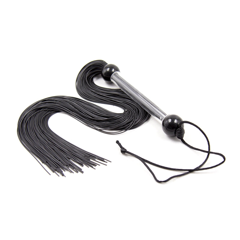 Smart Moves - Flogger - Siliconen Strengen - 51 cm - Zwart-Erotiekvoordeel.nl