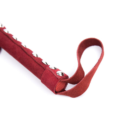 Smart Moves - Suede Flogger - 40 cm - Rood-Erotiekvoordeel.nl