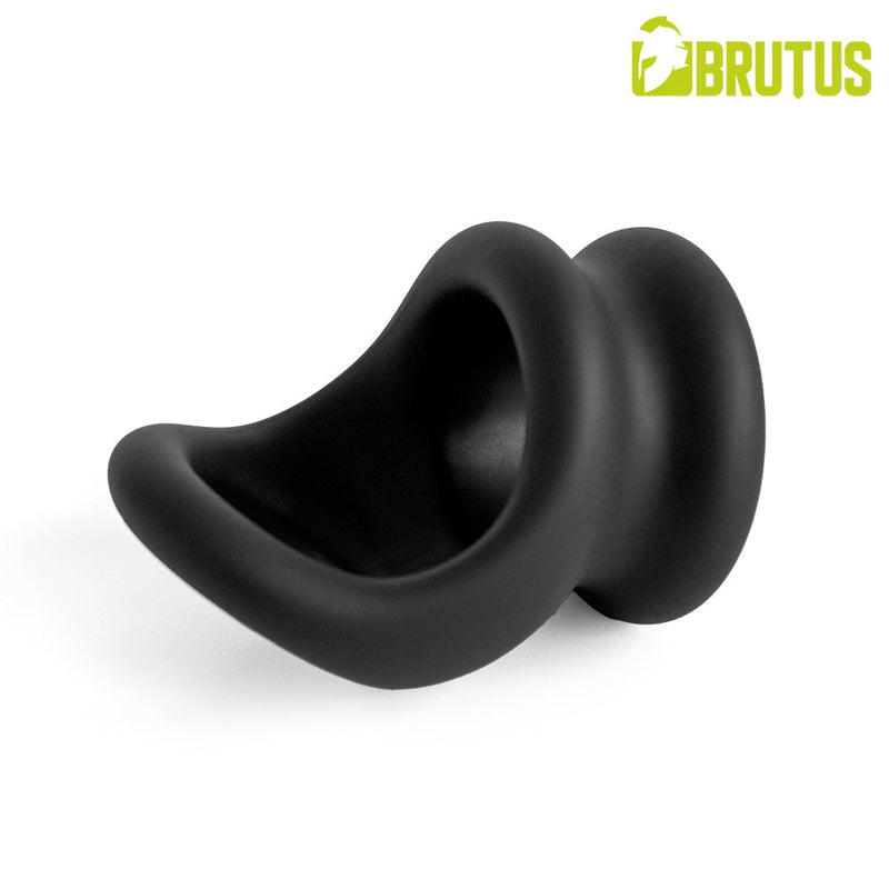 Brutus - Viceversa- Superzachte Siliconen Penis- en Scrotumring - Zwart-Erotiekvoordeel.nl