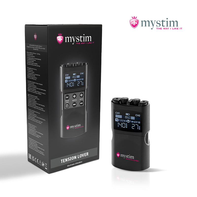 Mystim Tension Lover 2 – Elektrosex Powerbox met 2 kanalen en 7 programma’s-Erotiekvoordeel.nl