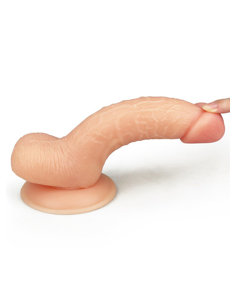 LoveToy - The Ultra Soft Dude - Realistische Dildo - 18 x 4 cm-Erotiekvoordeel.nl