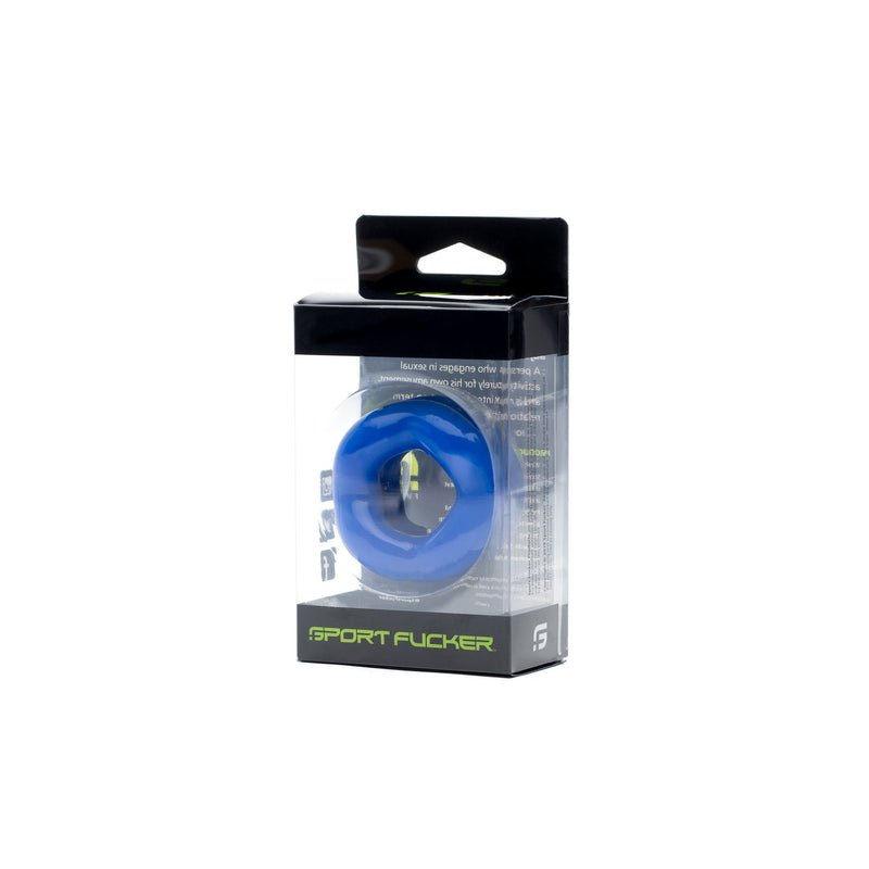 Sport Fucker - Revolution Ring - Rekbare Ball Stretcher - Blauw-Erotiekvoordeel.nl
