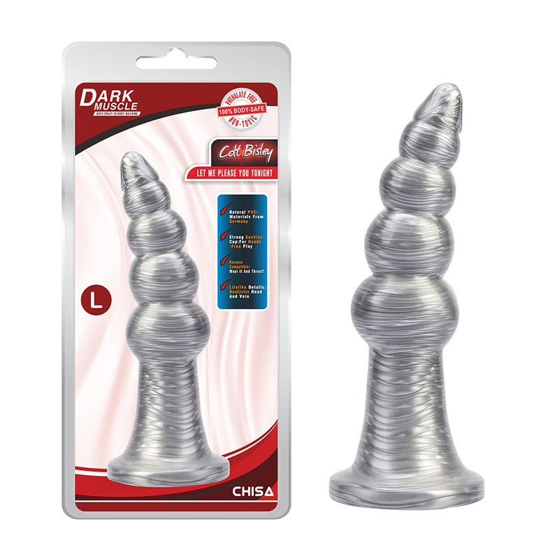 Chisa - Silver Buttplug - Colt Bisley - Zilver - Maat L-Erotiekvoordeel.nl