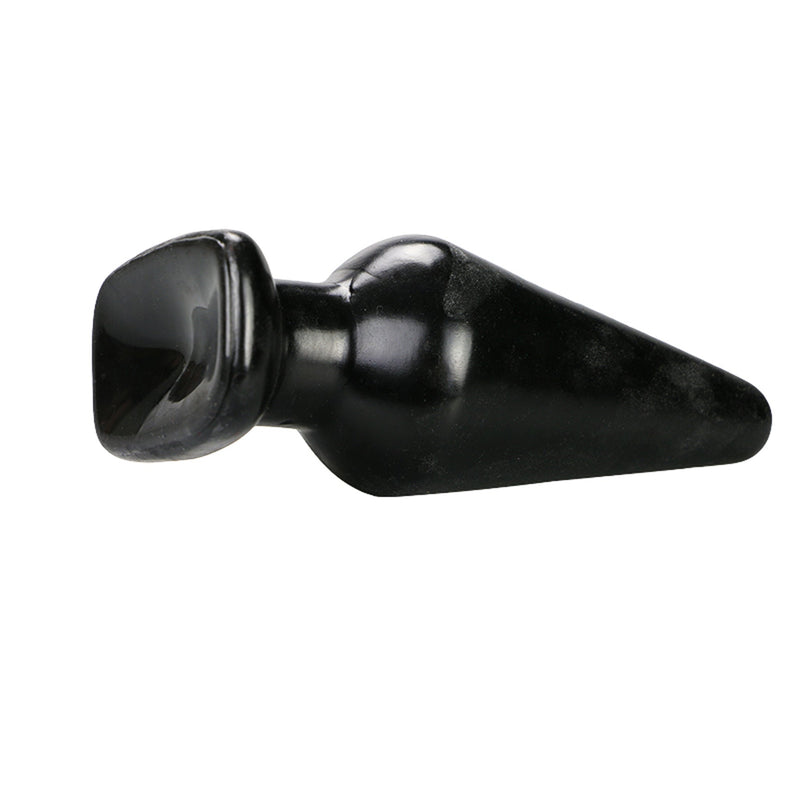 Being Fetish - Klassieke Anaalplug - PVC - Zwart - Diameter 60 mm-Erotiekvoordeel.nl
