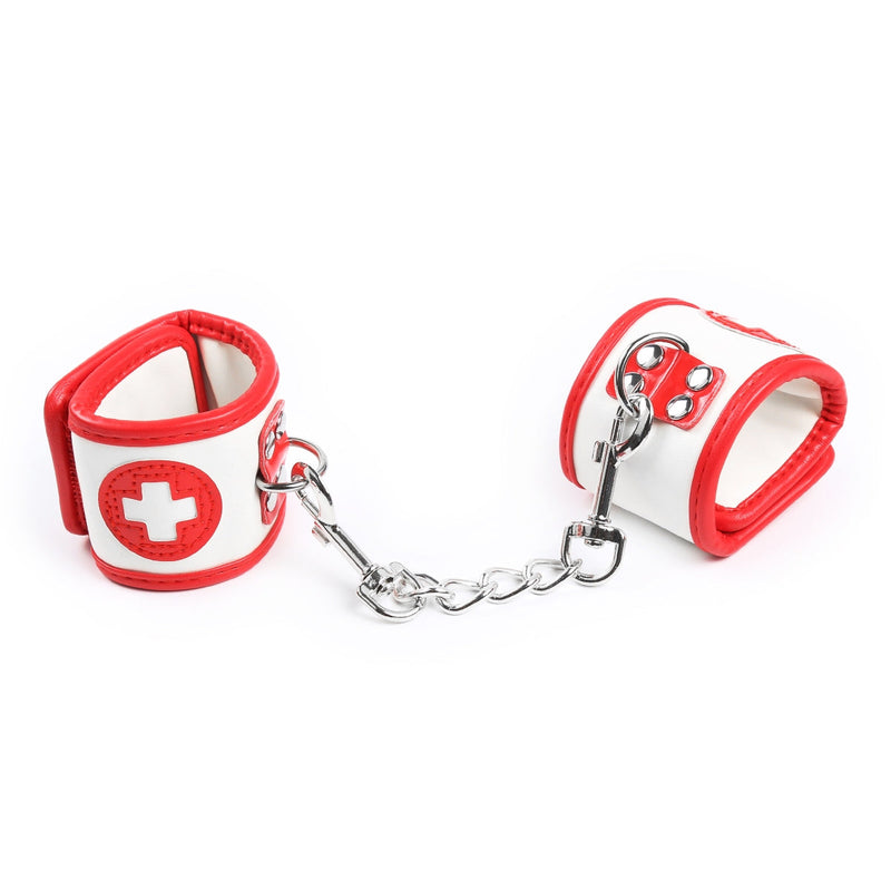 Smart Moves - Nursing Handboeien - Rood/Wit - Medical Play-Erotiekvoordeel.nl