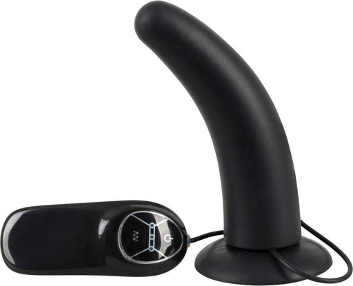 You2Toys – Siliconen Anale Vibrator met Kromming – Geschikt voor Voorbind Harnas – Zwart-Erotiekvoordeel.nl