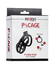 Rimba Toys - P-Cage PC02 - Kunststof Kuisheidskooi - Peniskooi - Chastity - Zwart -Erotiekvoordeel.nl
