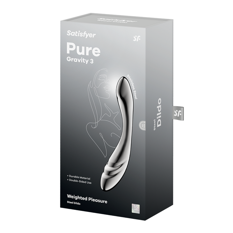 Satisfyer - Pure Gravity 3 - RVS Dildo-Erotiekvoordeel.nl