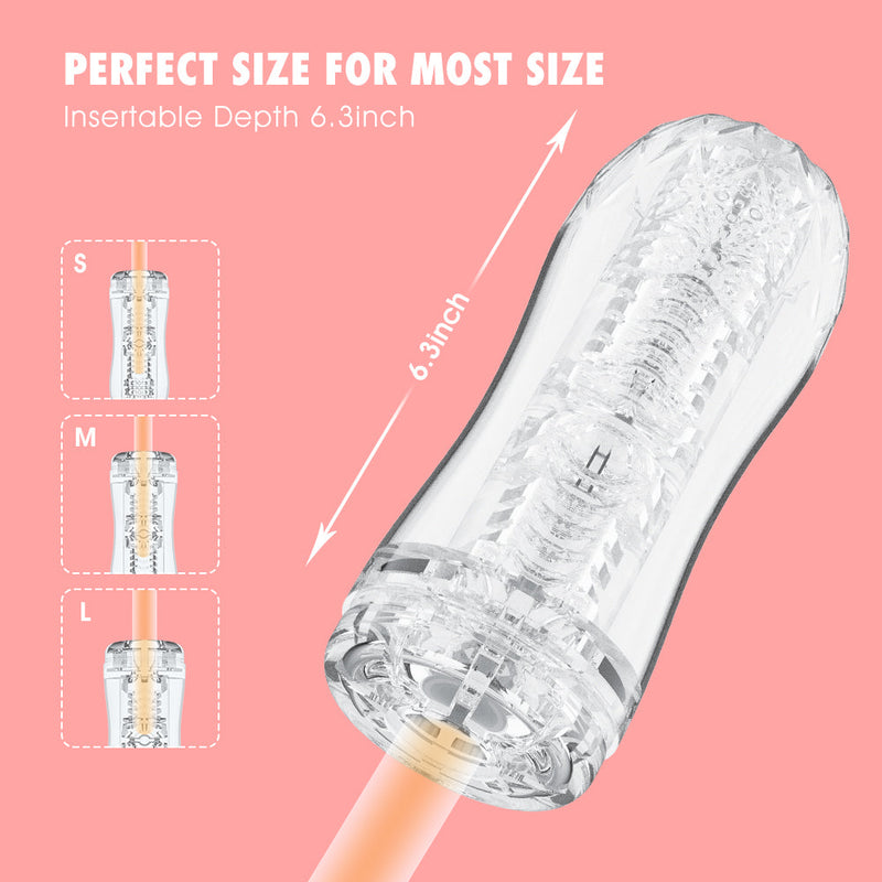 Chisa - Quickshot Portable Cup - Bearhug - Cup Masturbator - Transparant-Erotiekvoordeel.nl