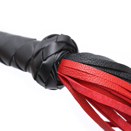Smart Moves - Flogger - PU Leer - 72 cm - Rood/Zwart-Erotiekvoordeel.nl