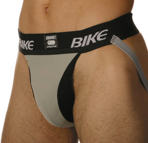 Bike - Performance Elite Jockstrap - Grijs - Tailleband 2 inch XXL-Erotiekvoordeel.nl