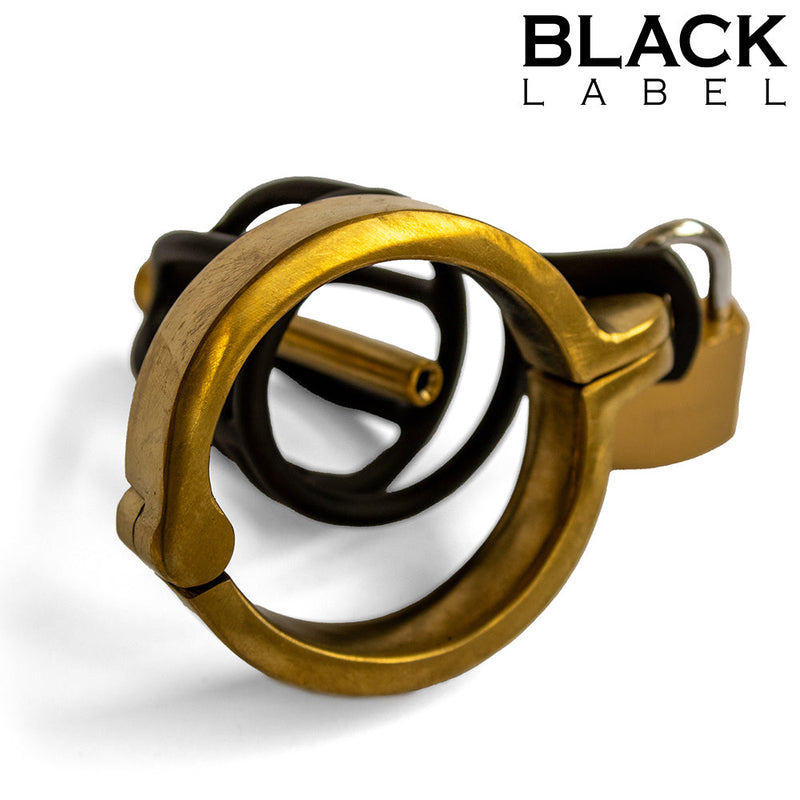 Black Label - Weenie Locker - Kuisheidskooi - Zwart/Goud-Erotiekvoordeel.nl