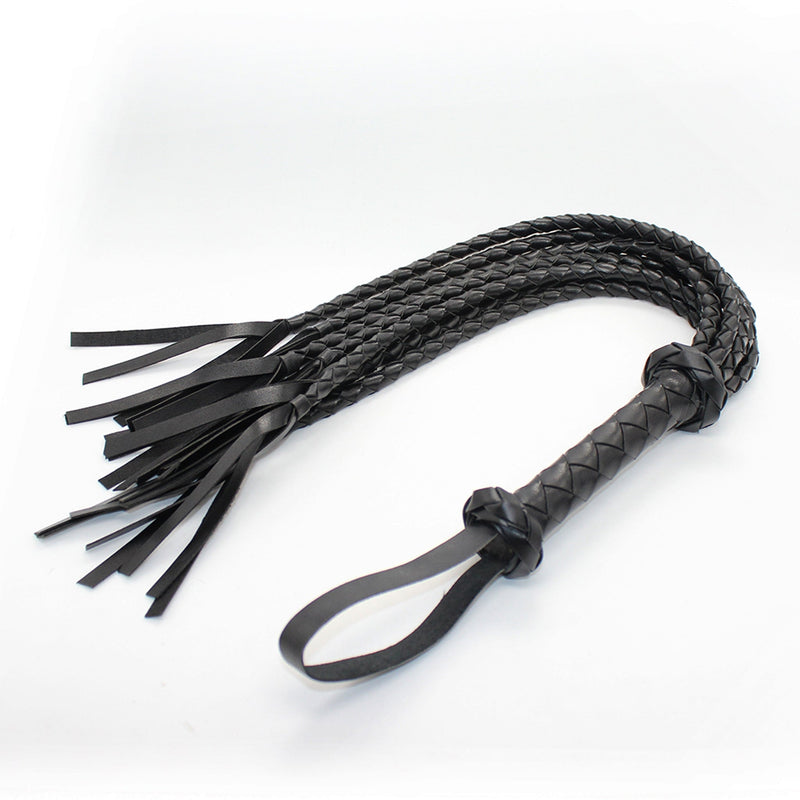 Smart Moves - Cat O Nine Flogger - Gevlochten - 75 cm - Zwart-Erotiekvoordeel.nl