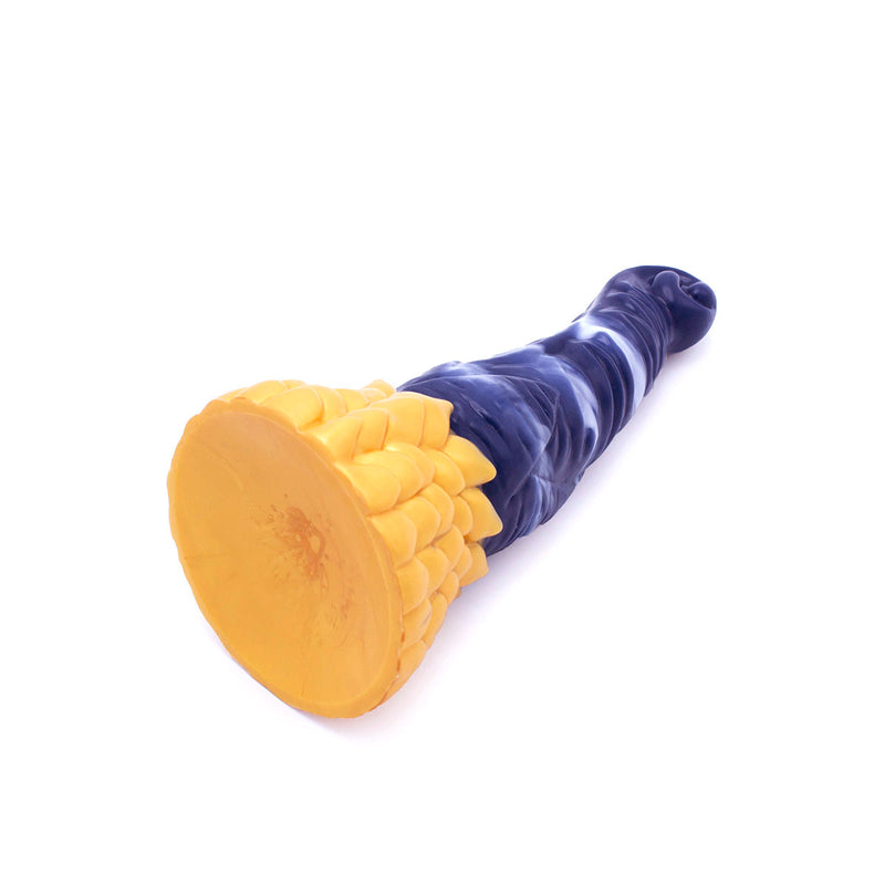 Kiotos Monstar - Dildo Beast 38 - 21.5 x 5.7 cm - Blauw/Goud/Wit-Erotiekvoordeel.nl