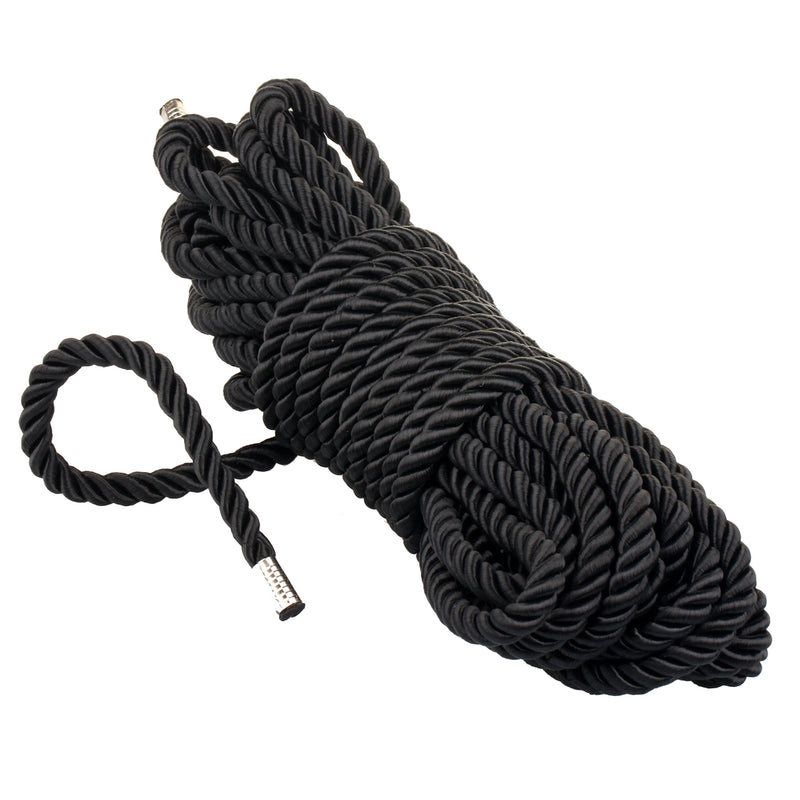 Being Fetish - Magic Touch Deluxe Silky Bondagetouw - 10 meter - Zwart-Erotiekvoordeel.nl