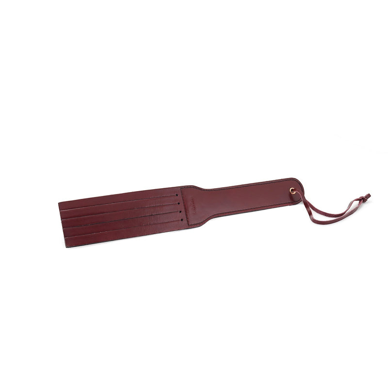 Liebe Seele - Wine Red - Leren Paddle - Dubbele Strafriem - Exclusief En Luxe ontwerp - Import uit Japan - Wijnrood-Erotiekvoordeel.nl