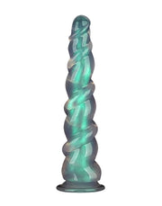 LoveToy - Opal Pearl Sheen - Grote Geribbelde Dildo - 30 cm – Groen-Erotiekvoordeel.nl