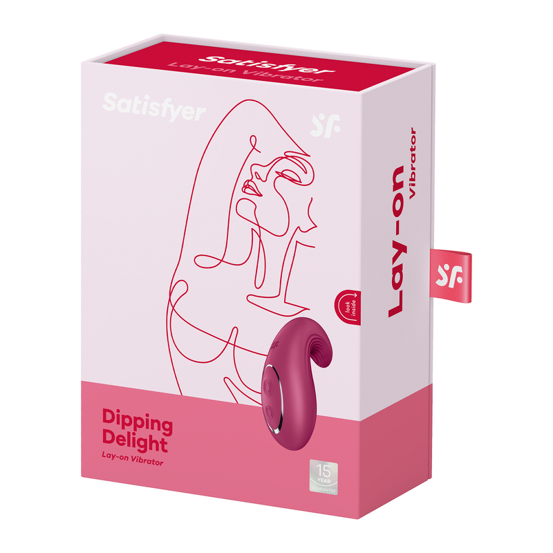 Satisfyer - Dipping Delight - Clitoris Vibrator - Rood-Erotiekvoordeel.nl