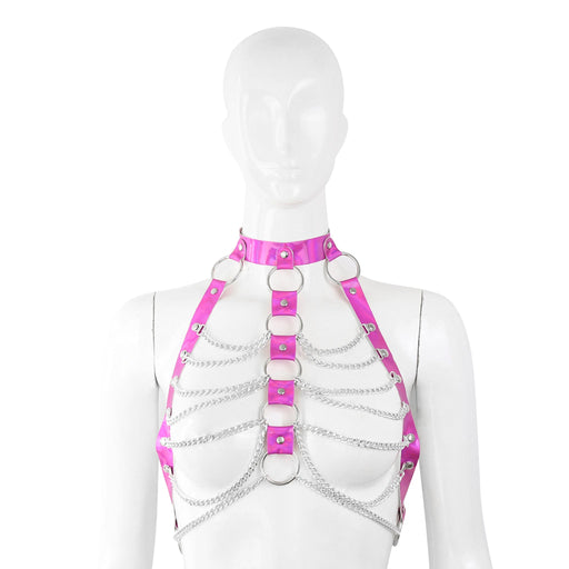 Fixxx - Kettingen Top - Lakleer - One Size - Reflection - Roze-Erotiekvoordeel.nl