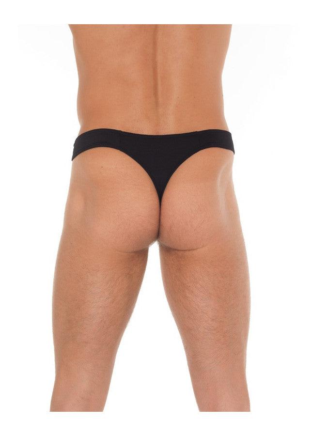 Amorable - Zwarte Heren String - Ritsje Aan Voorkant - One Size-Erotiekvoordeel.nl