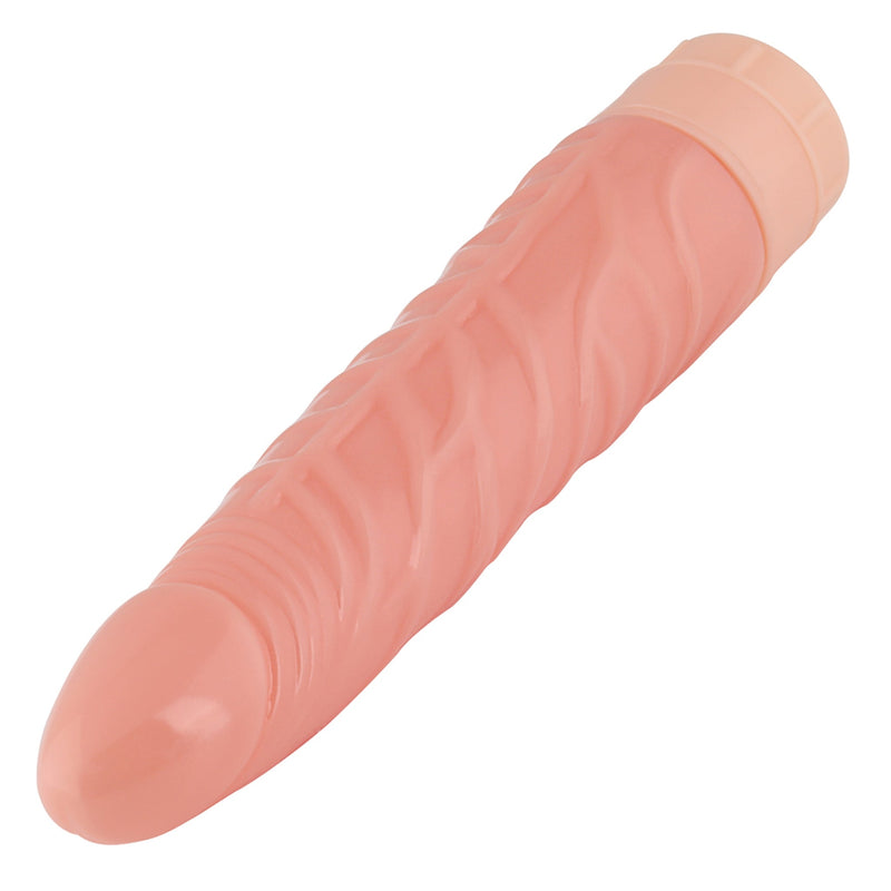 Being Fetish - PVC - Vibrerende Dildo - 19,8 cm – Lichte huidskleur-Erotiekvoordeel.nl