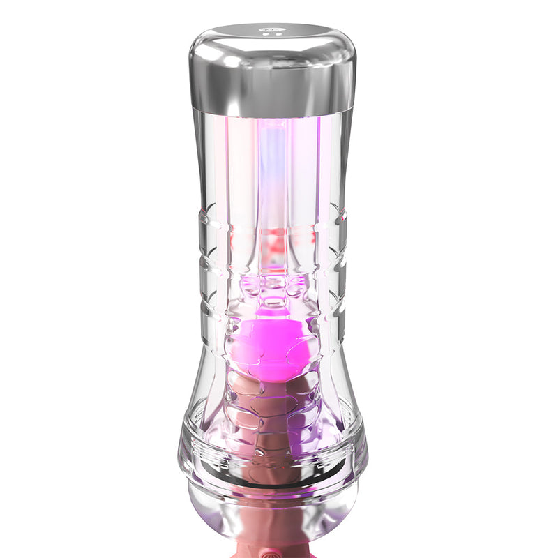 Pipedream - PDX Elite Viewtube Plus See-Thru EZ-Grip Stroker Masturbator-Erotiekvoordeel.nl