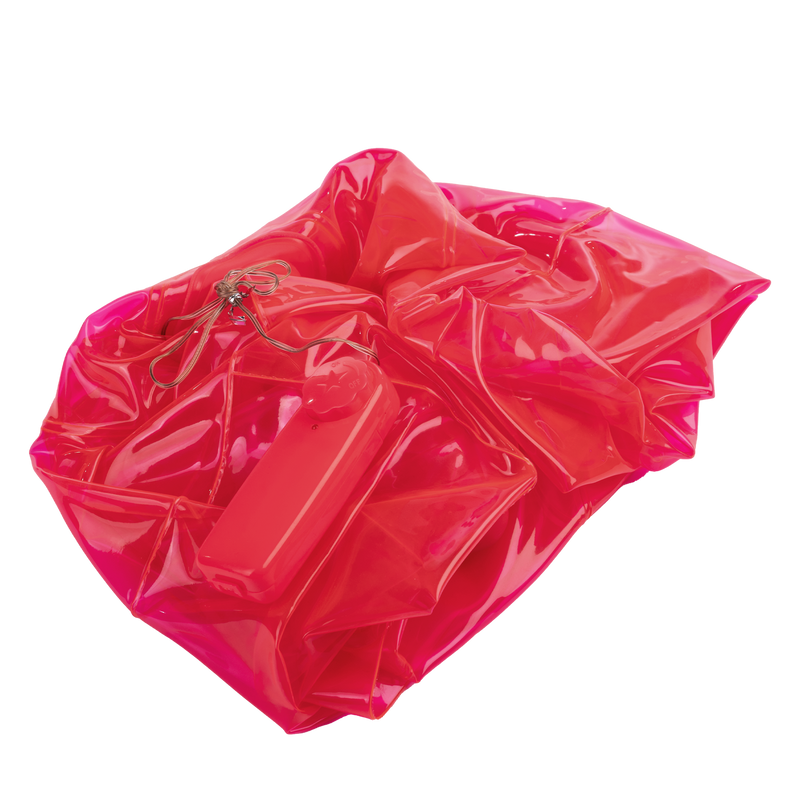 Rimba - Opblaasbare Dildo Poef Cushion - met Ding Dong en afstandsbediening - Roze-Erotiekvoordeel.nl