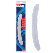 Chisa - Hi-Rubber Dubbele Dildo - 32,5 cm - Transparant-Erotiekvoordeel.nl