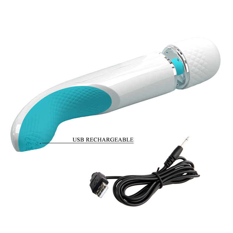 Pretty Love - Azlins - Massager - Wit/Blauw-Erotiekvoordeel.nl