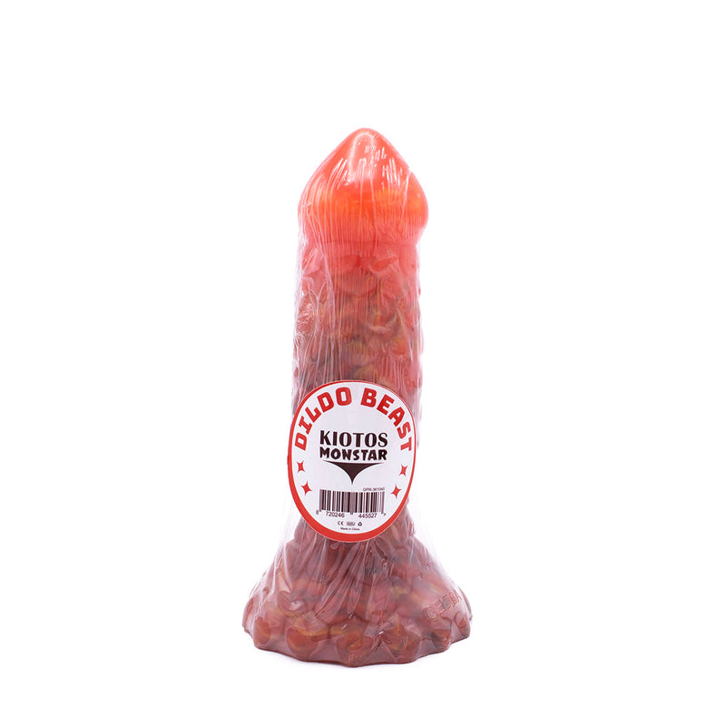 Kiotos Monstar - Dildo Beast 40 - 19 x 4.8 cm - Roze/Goud-Erotiekvoordeel.nl