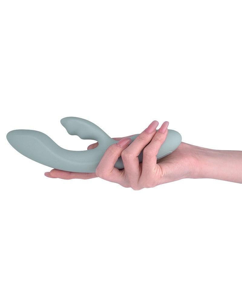 Svakom - Chika - Verwarmende Rabbit Vibrator - Met App Control - Lichtgrijs-Erotiekvoordeel.nl