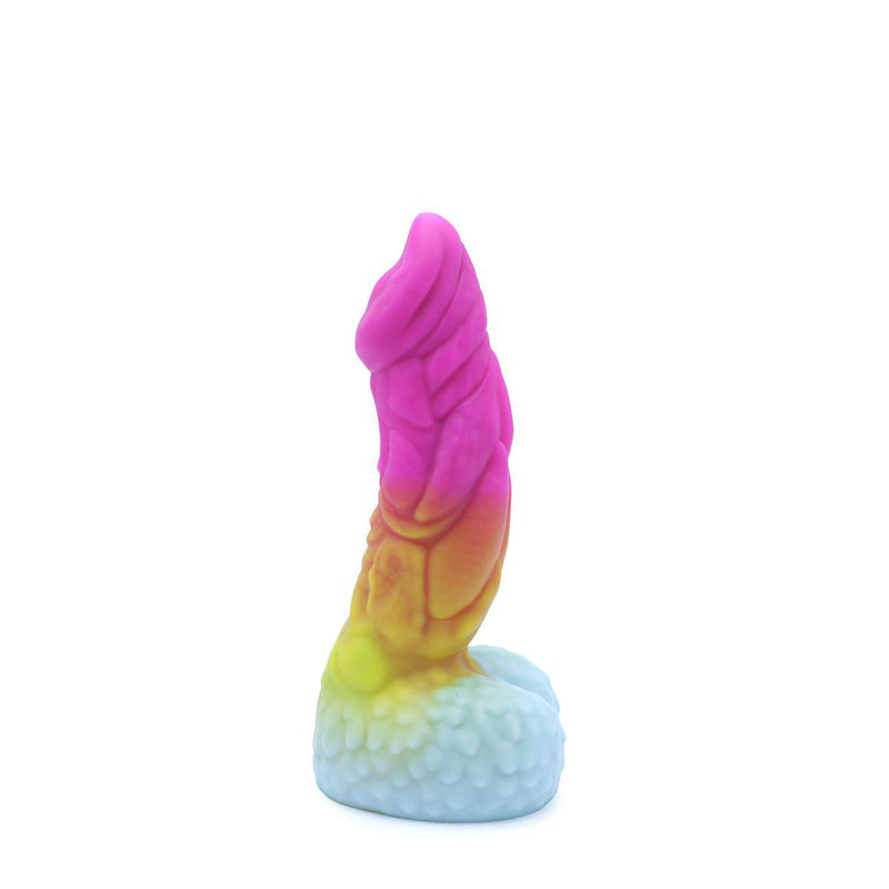 Kiotos Monstar - Dildo Beast No. 49 - Roze/Wit/Geel-Erotiekvoordeel.nl