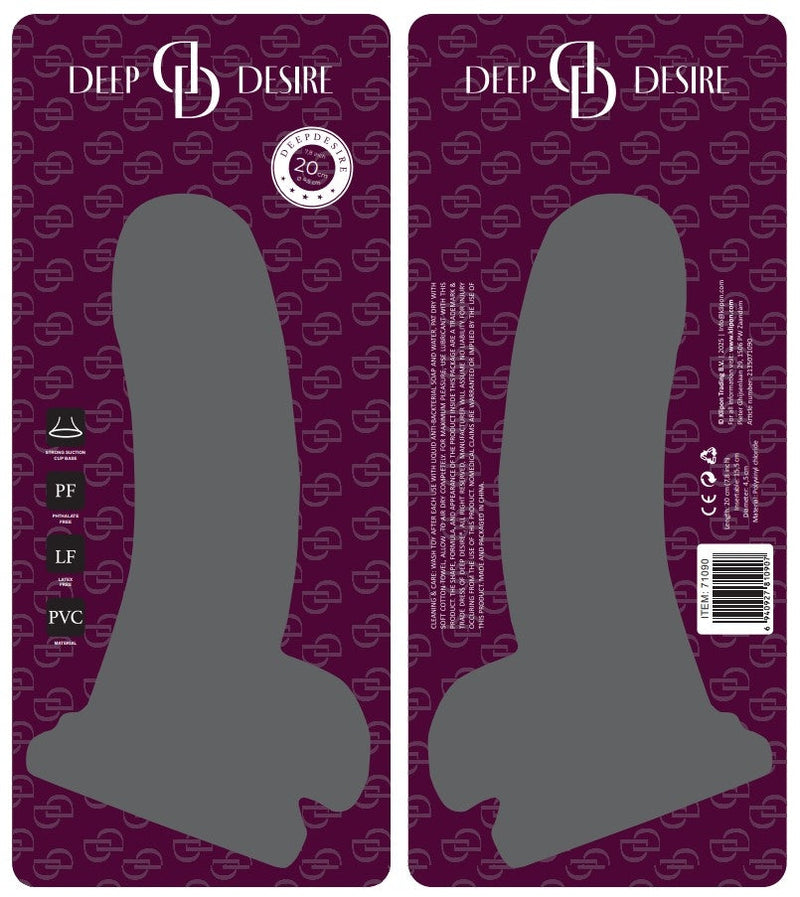 Deep Desire - PVC Dildo - 20 cm – Lichte huidskleur-Erotiekvoordeel.nl