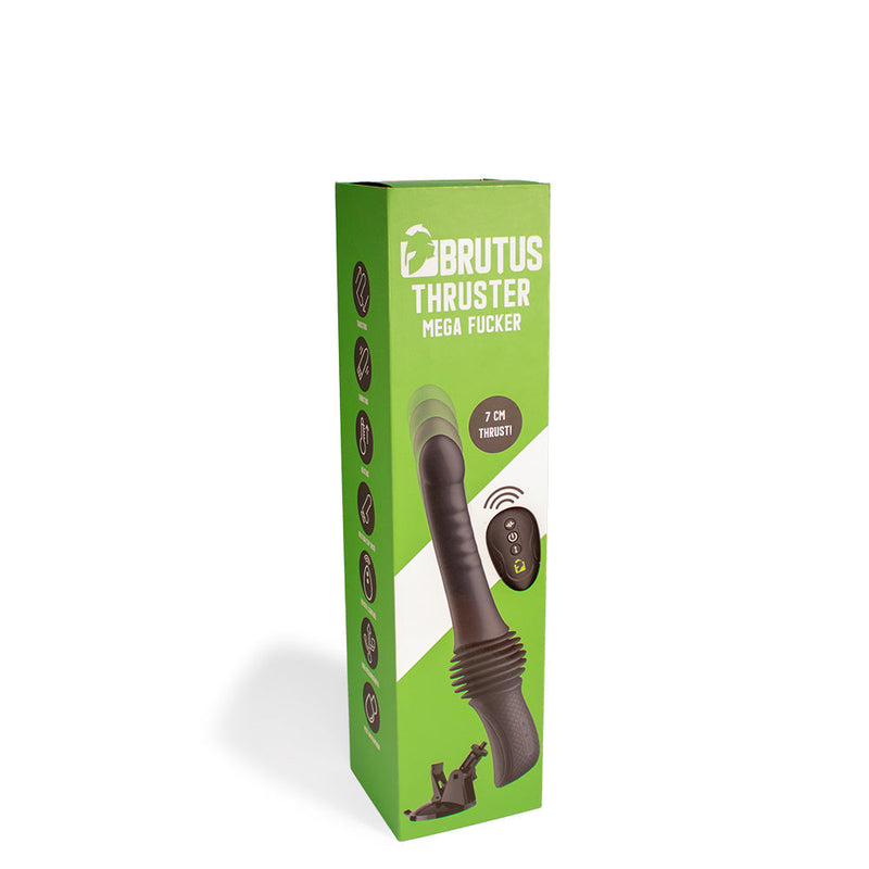 BRUTUS - Thruster Mega Fucker - Stotende Dildo - Zwart-Erotiekvoordeel.nl