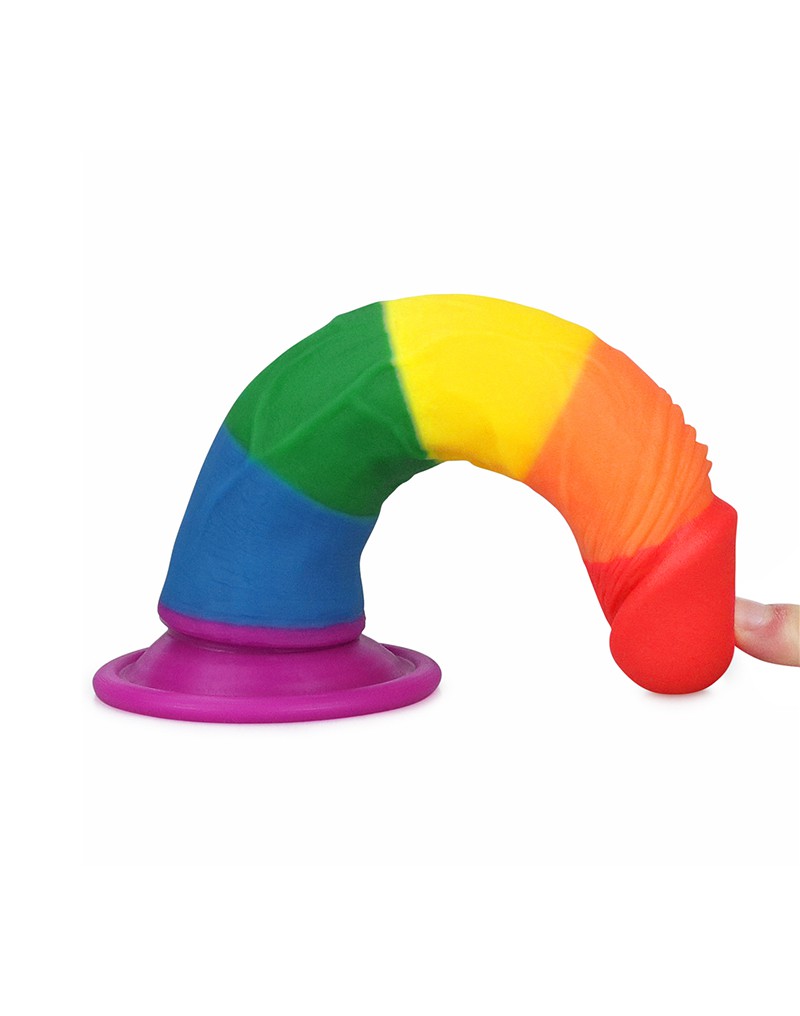LoveToy - Rainbow Pride Dildo 18.5 cm-Erotiekvoordeel.nl