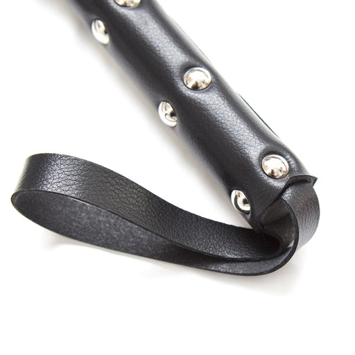 Smart Moves - Stud Flogger - PU Leer - 63 cm - Zwart-Erotiekvoordeel.nl