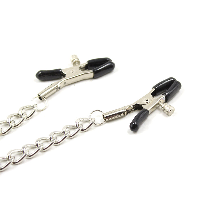 Smart Moves - Tepelklemmmen en Schaamlipklemmen aan Ketting - Verstelbaar - Zilver-Erotiekvoordeel.nl