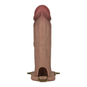 LoveToy - Ingen - Holle Strap-on met Siliconen Staaf – 23 cm - Lichte huidskleur-Erotiekvoordeel.nl